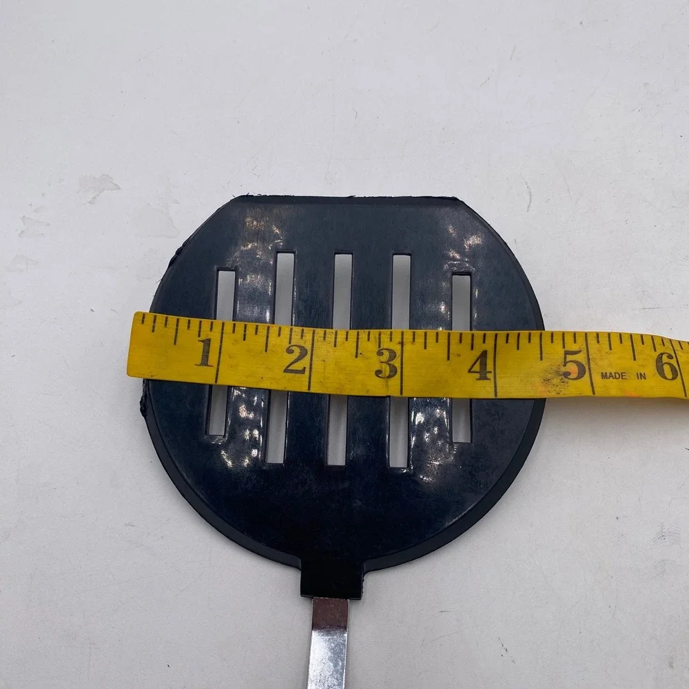 EKCO Black Nylon Slotted Turner Spatula Stainless Steel Handle 11.5